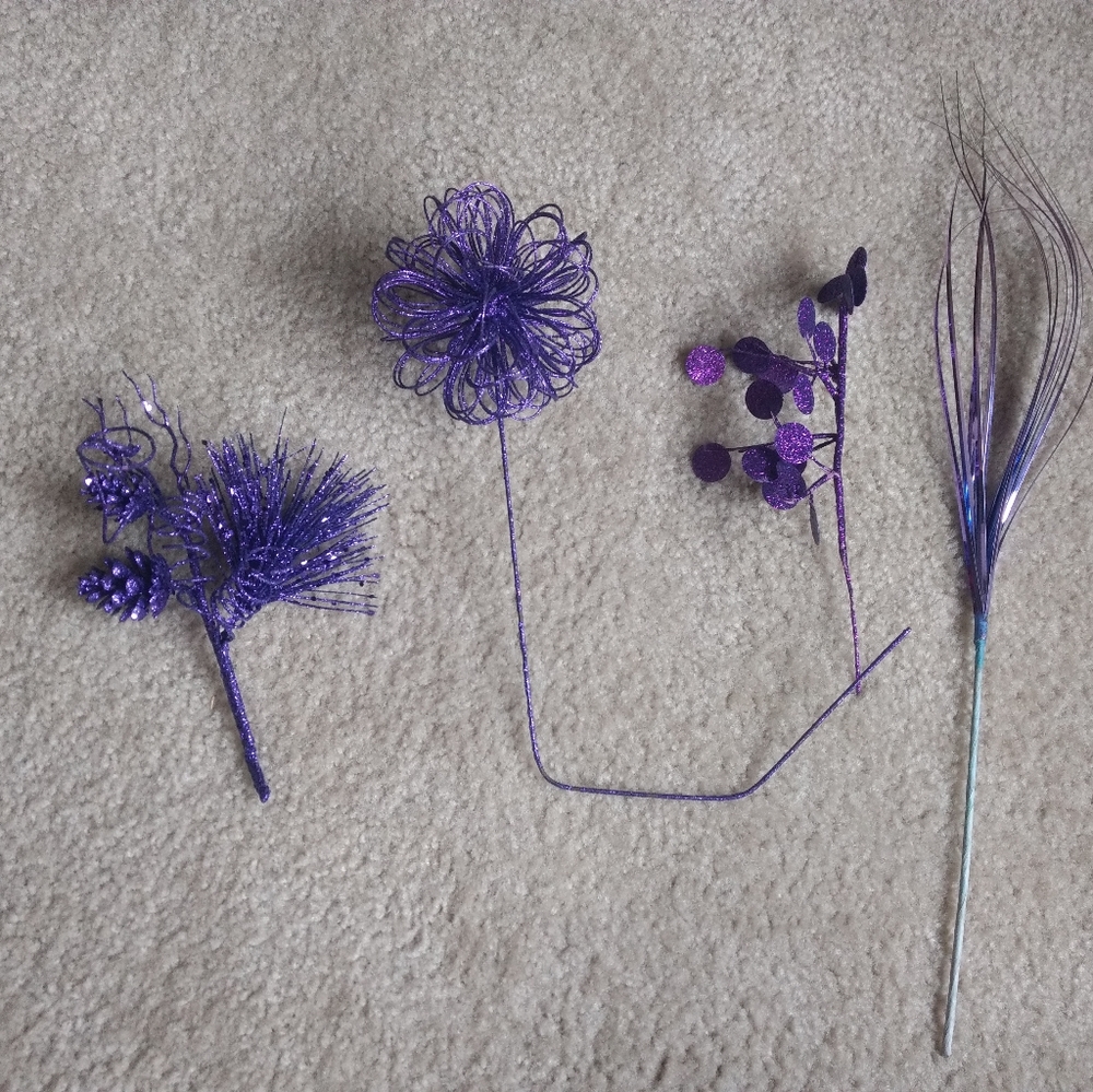 Purple Christmas Ornaments